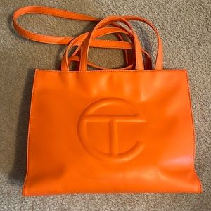 Telfar Orange Medium Shopping Bag